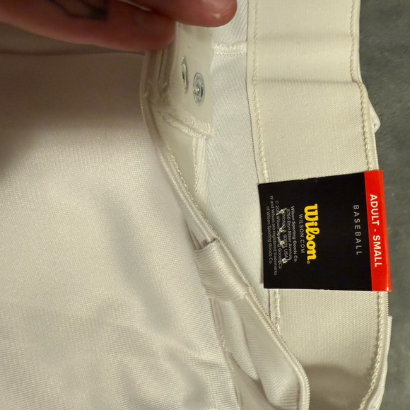 Wilson Baseball Softball Pants Elastic White Adult Small NWT - Picture 6 of 6